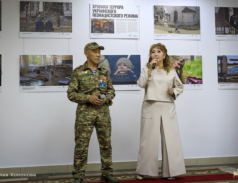 В Ил Тумэне состоялось открытие фотовыставки «Хроники террора украинского неонацистского режима»